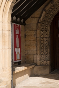 Dogtooth moulding - entrance to Ilkley